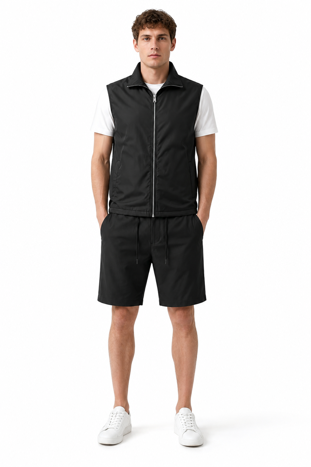 Eloro Black Riviera Kit- Gilet & Short