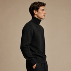 Cashmere Turtleneck Sweater – Black