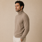 Cashmere Turtleneck Sweater – Camel