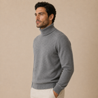 Cashmere Turtleneck Sweater – Grey