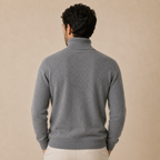 Cashmere Turtleneck Sweater – Grey