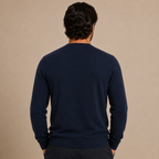 Cashmere Crewneck Sweater – Navy