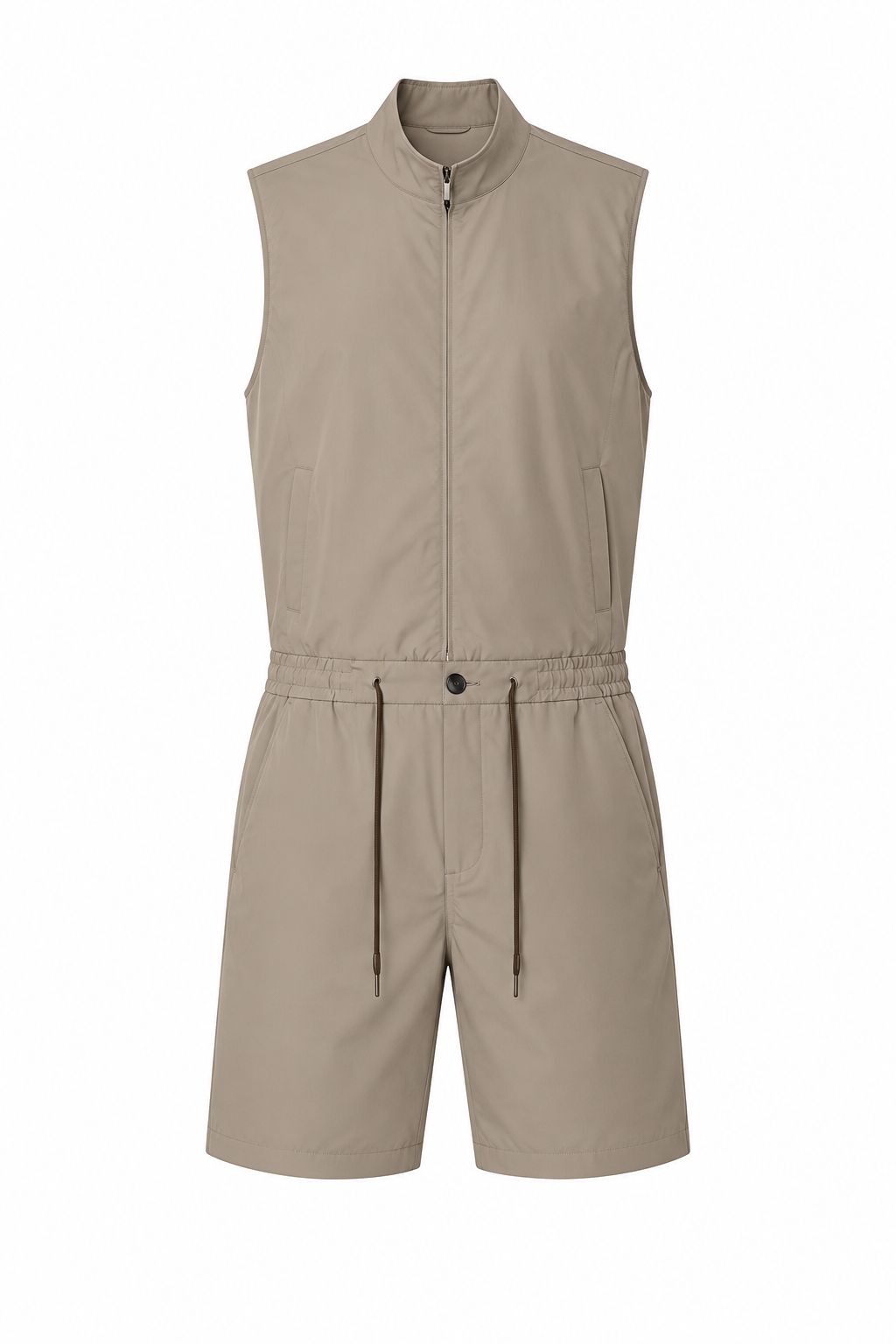 Eloro Beige Riviera Kit-Gilet & Short