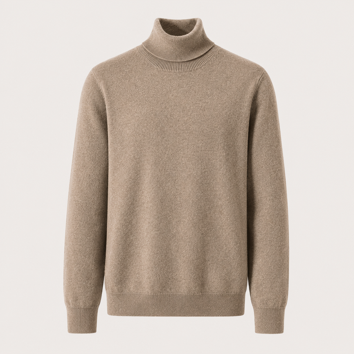 Cashmere Turtleneck Sweater – Camel