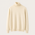 Cashmere Turtleneck Sweater – Beige