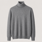 Cashmere Turtleneck Sweater – Grey