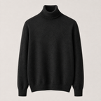 Cashmere Turtleneck Sweater – Black