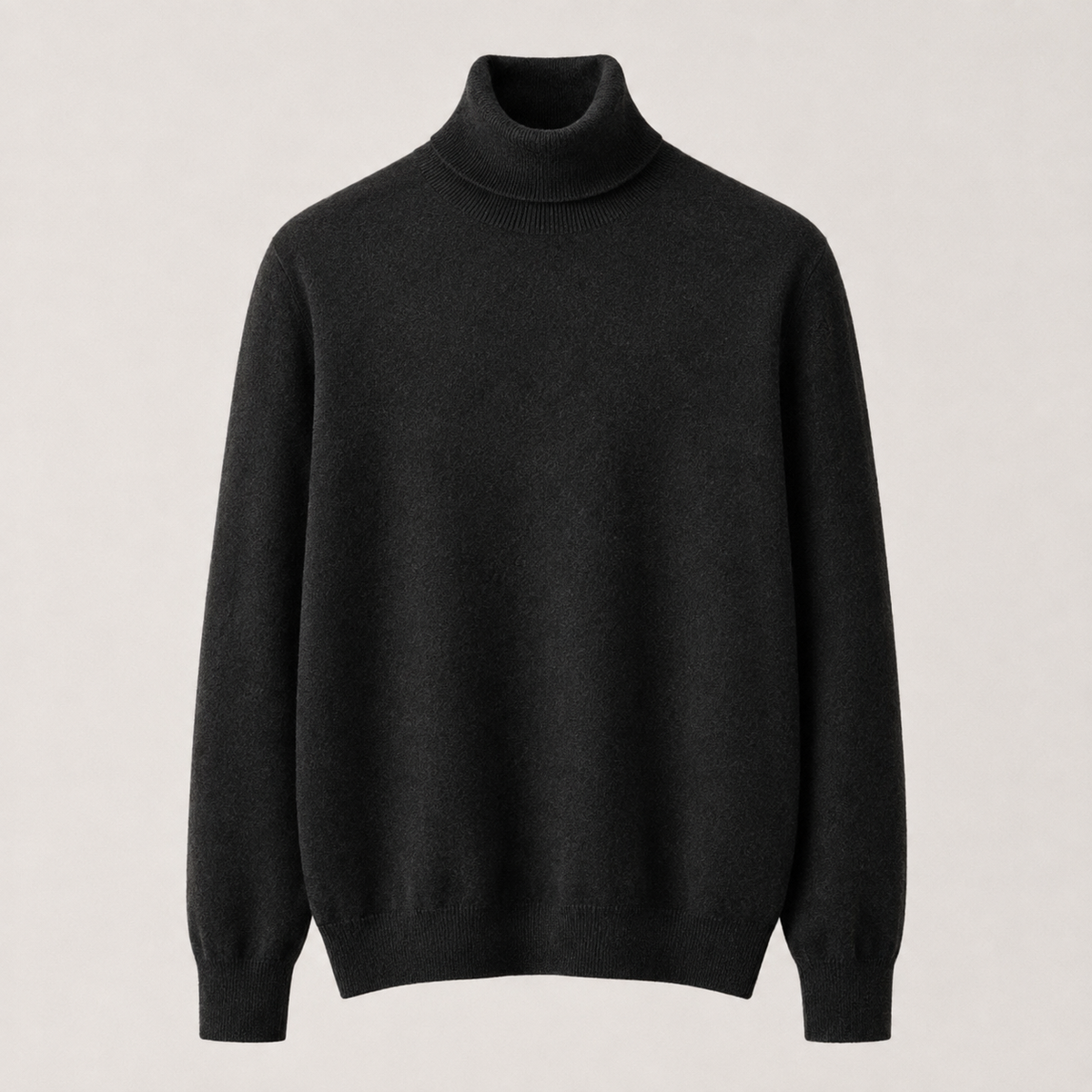 Cashmere Turtleneck Sweater – Black
