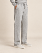 The Wide Wool Trousers – Light Grey