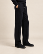The Wide Wool Trousers – Black