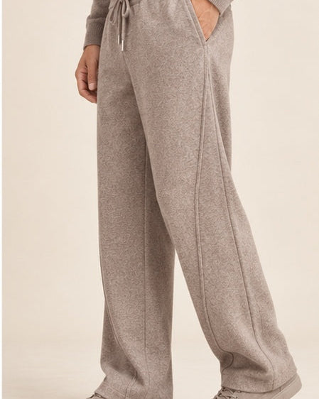 The Wide Wool Trousers – Taupe