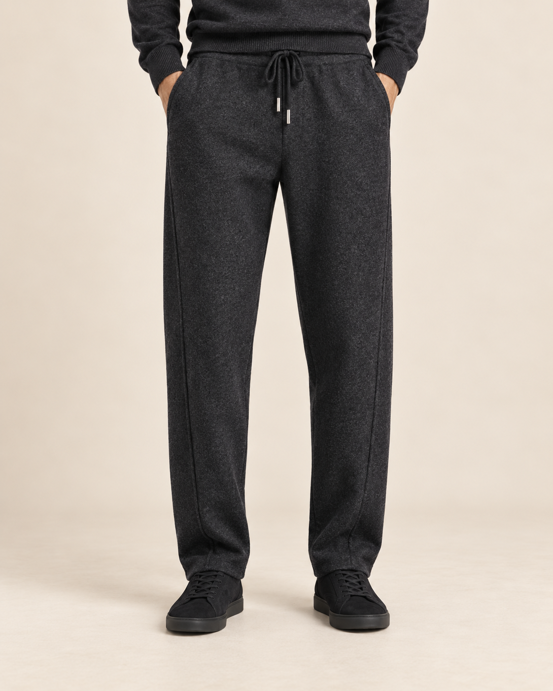 The Tapered Wool Trousers – Charcoal