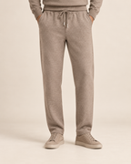 The Tapered Wool Trousers – Taupe
