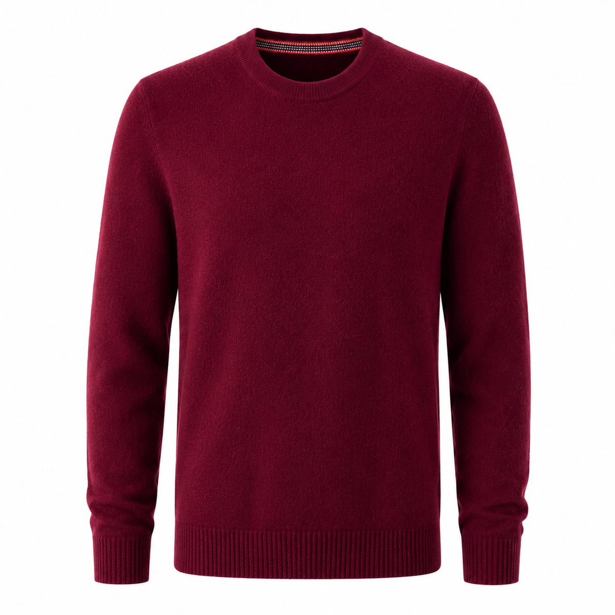 Cashmere Crewneck Sweater – Bordeaux
