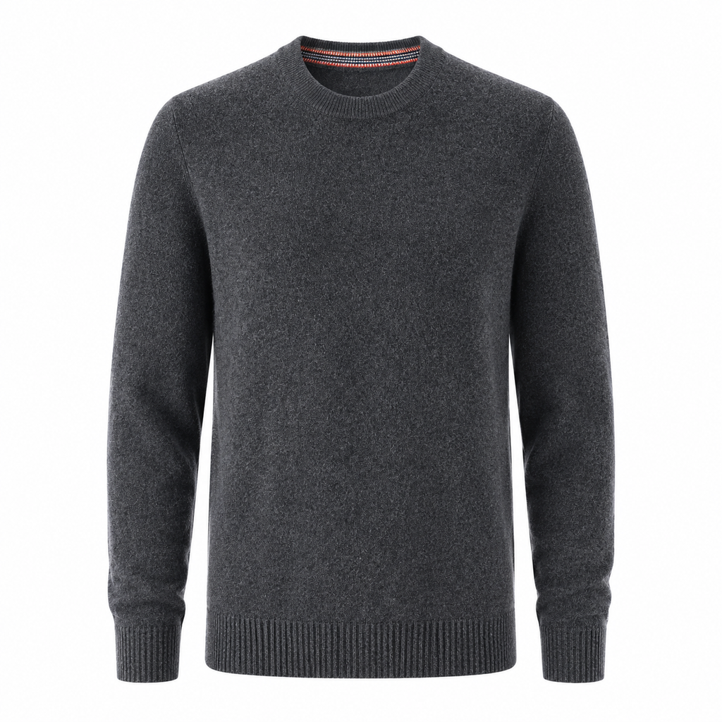 Cashmere Crewneck Sweater – Charcoal Grey