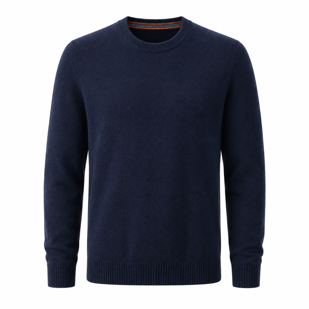 Cashmere Crewneck Sweater – Navy