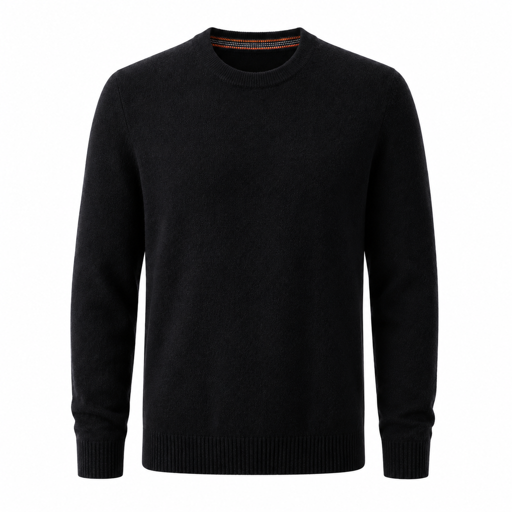 Cashmere Crewneck Sweater – Black