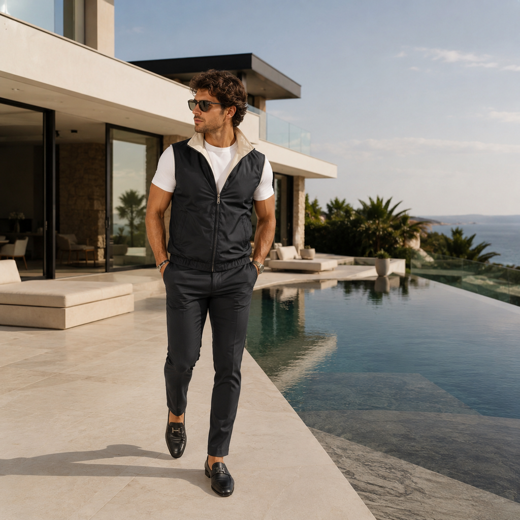 Eloro Black Reversible Gilet