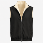 Reversible Motion Gilet — Black & Cream