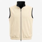 Reversible Motion Gilet — Black & Cream