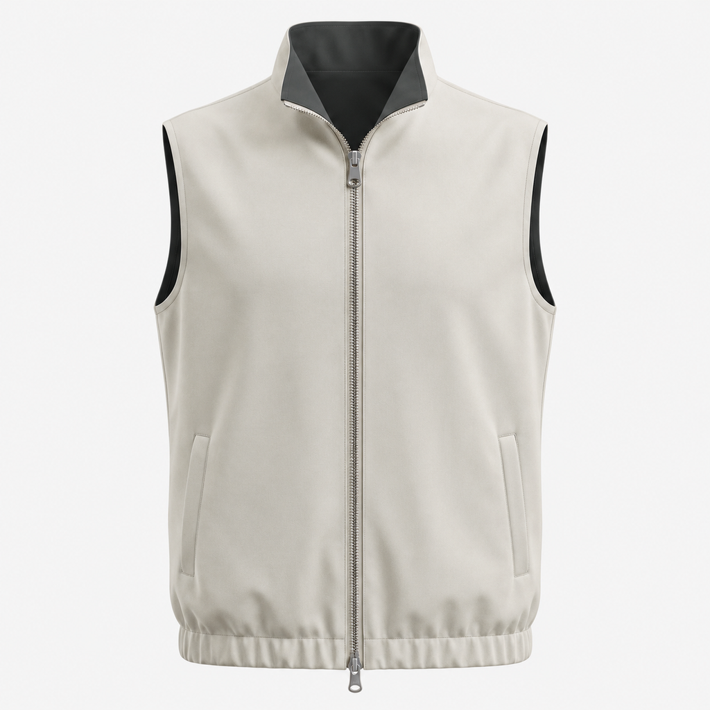Reversible Motion Gilet — Dark Grey & Light Grey