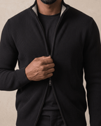 Black Cardigan Zip - ELORO