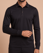 Black Polo Longsleeve - ELORO