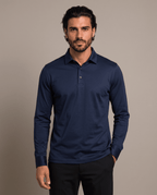 Blu Navy Polo Longsleeve - ELORO