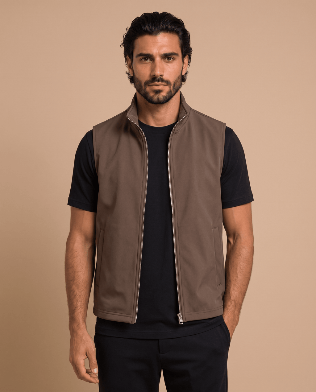 Brown Gilet - ELORO