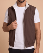 Brown Reversible Gilet - ELORO