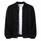 Button Wool Cardigan – Black - ELORO