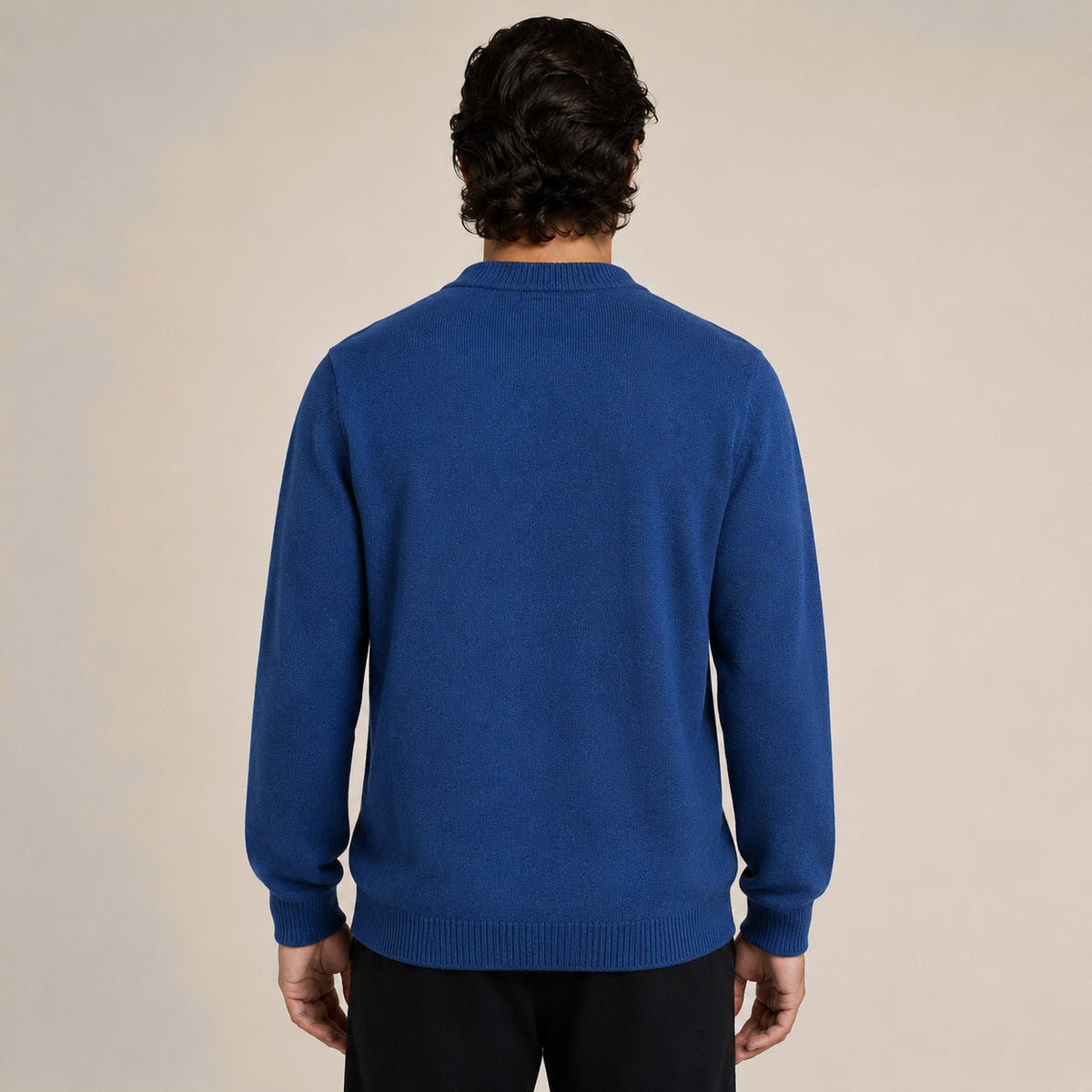 Button Wool Cardigan – Blue - ELORO