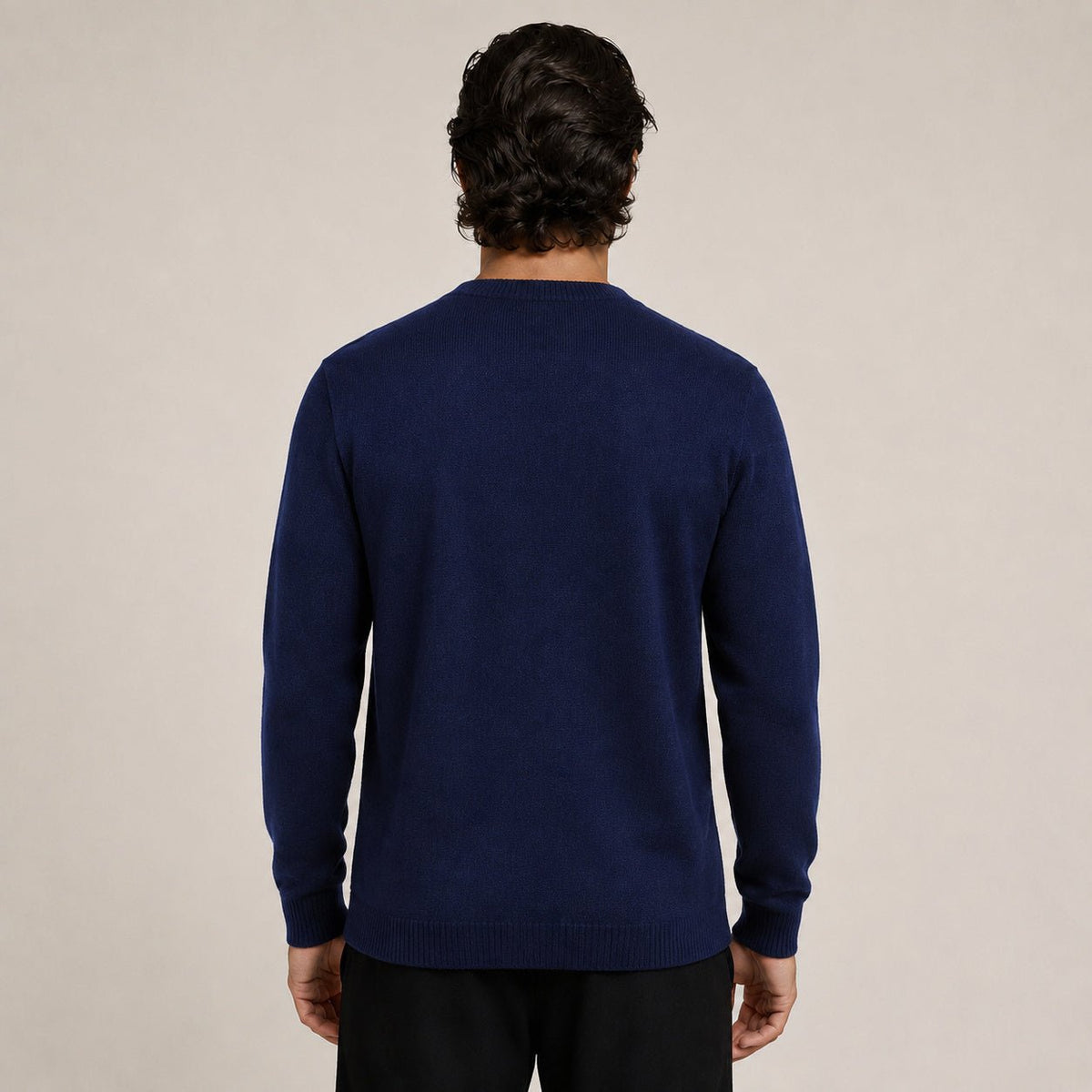 Button Wool Cardigan – Navy - ELORO