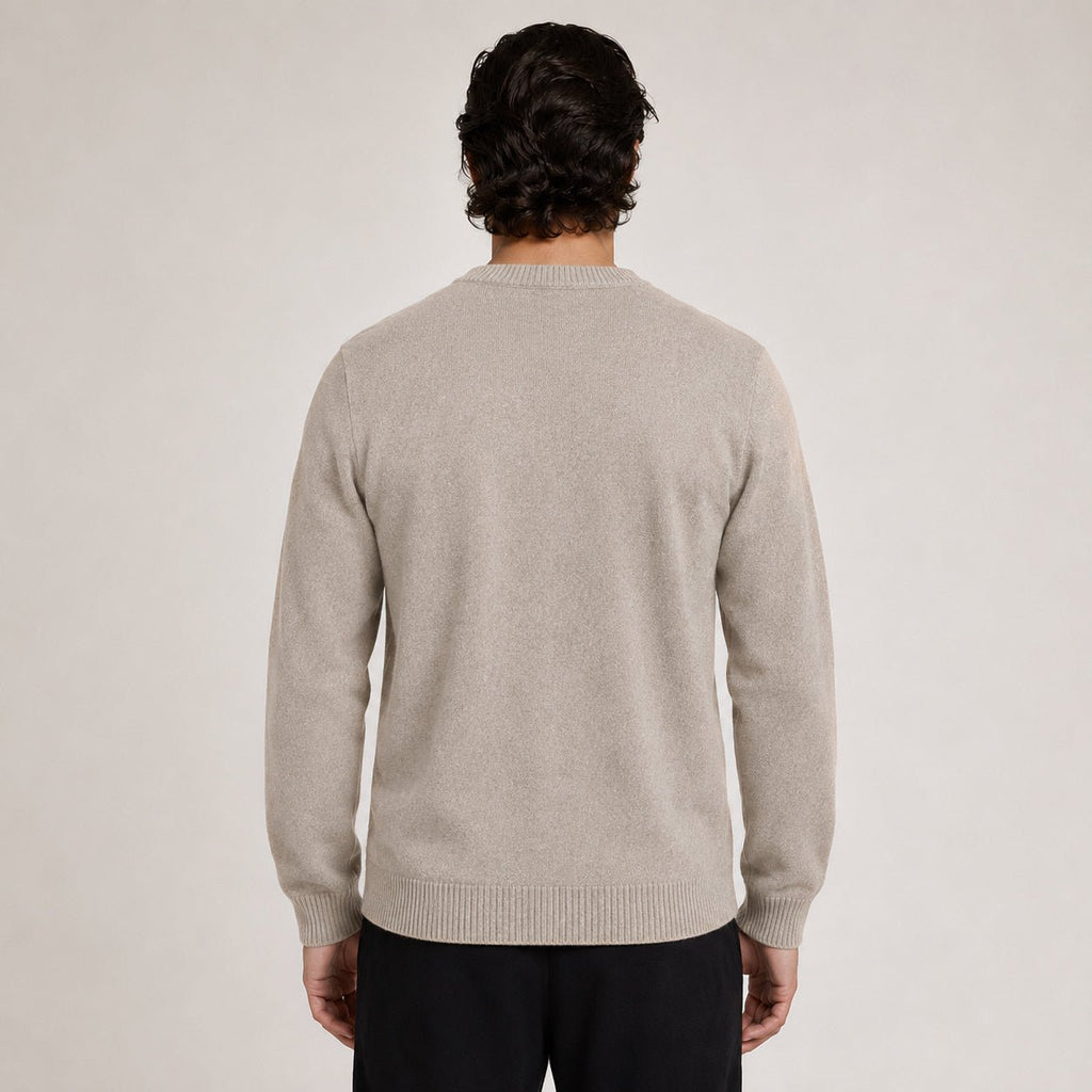 Button Wool Cardigan – Taupe - ELORO