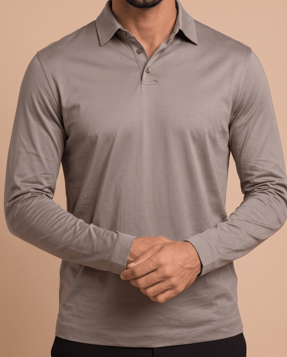 Camel Polo Longsleeve - ELORO