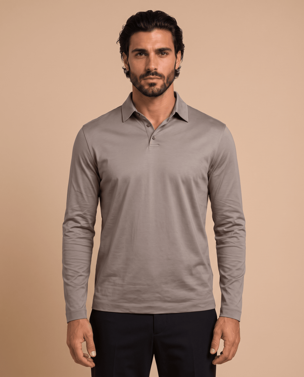 Camel Polo Longsleeve - ELORO