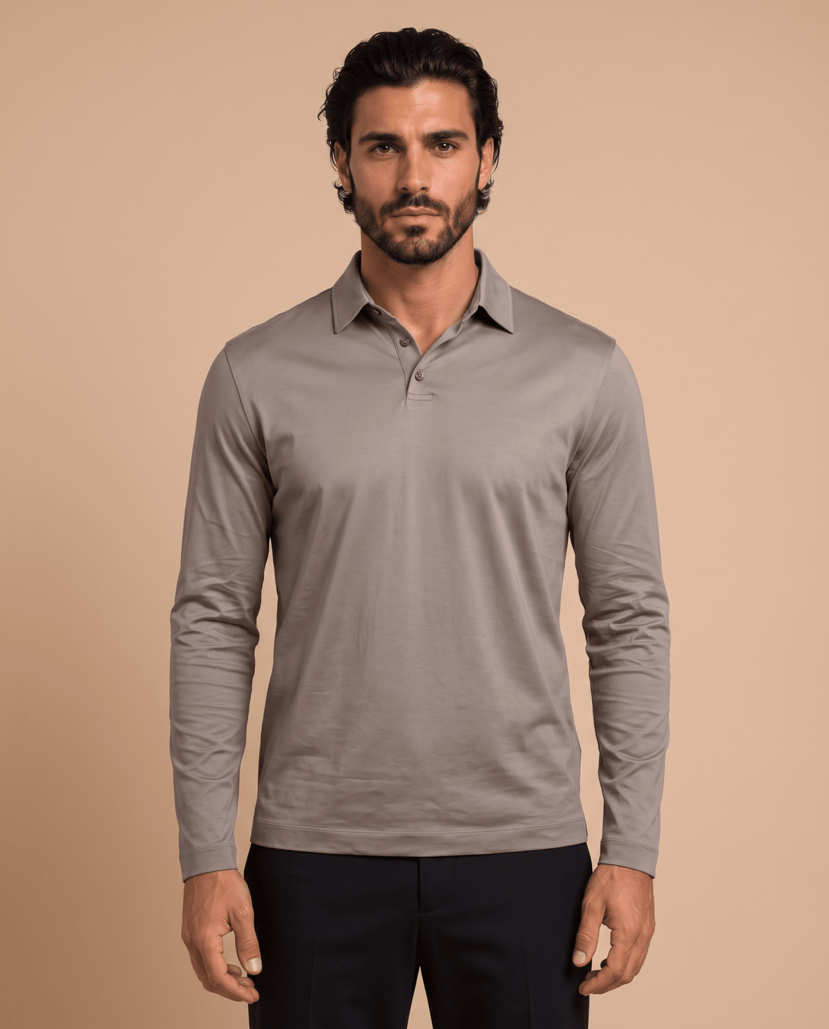 Camel Polo Longsleeve - ELORO