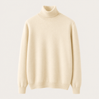Cashmere Turtleneck Sweater – Beige - ELORO