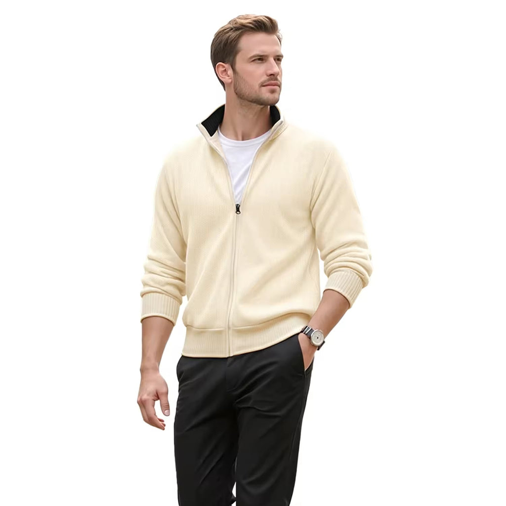 Eloro Beige Cardigan Zip - ELORO