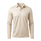 Eloro Beige Polo Longsleeve - ELORO