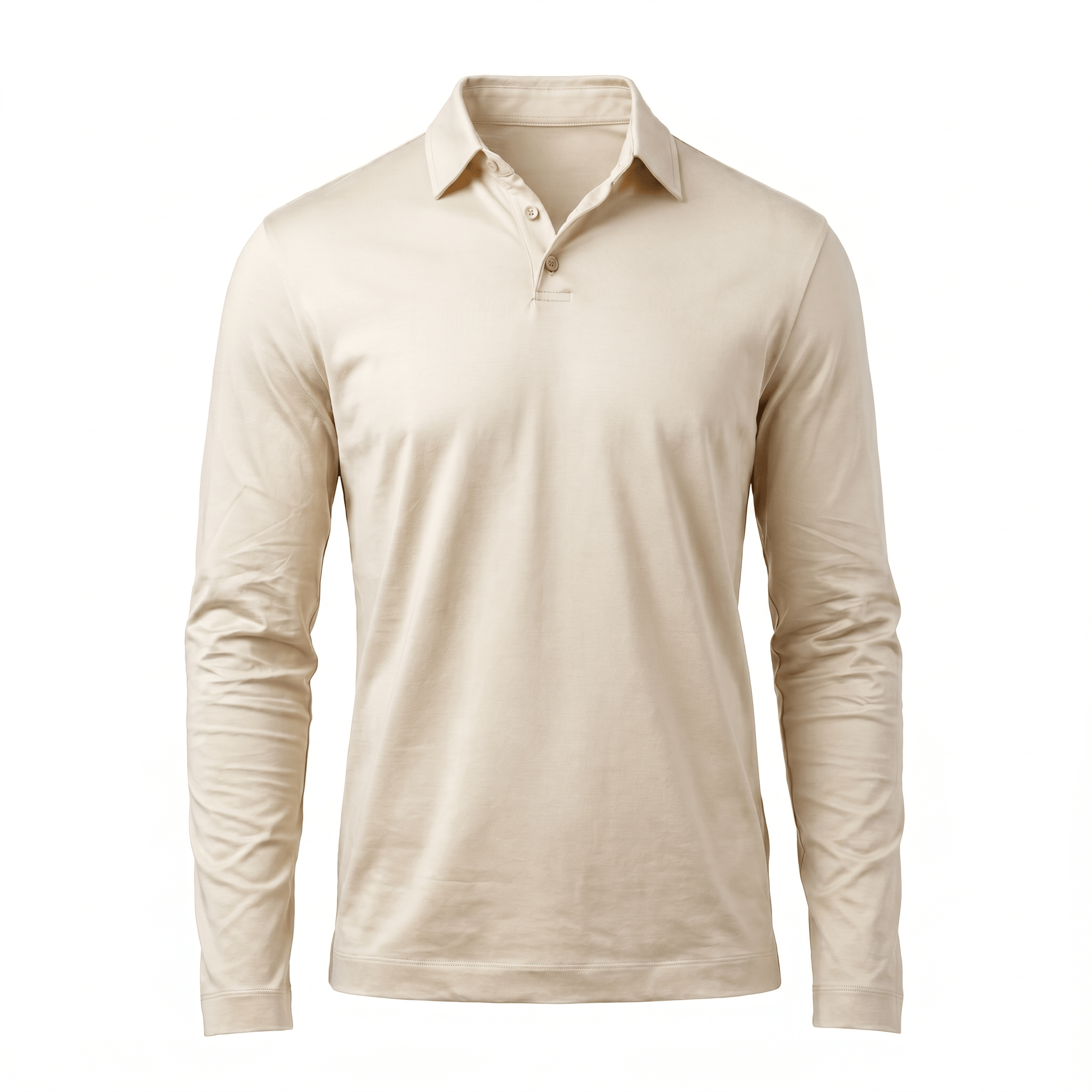 Eloro Beige Polo Longsleeve - ELORO