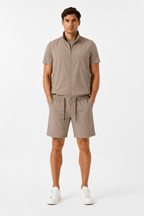 Eloro Beige Riviera Kit-Gilet & Short - ELORObundle