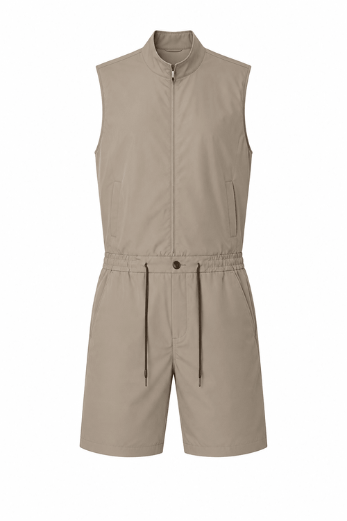 Eloro Beige Riviera Kit-Gilet & Short - ELORObundle