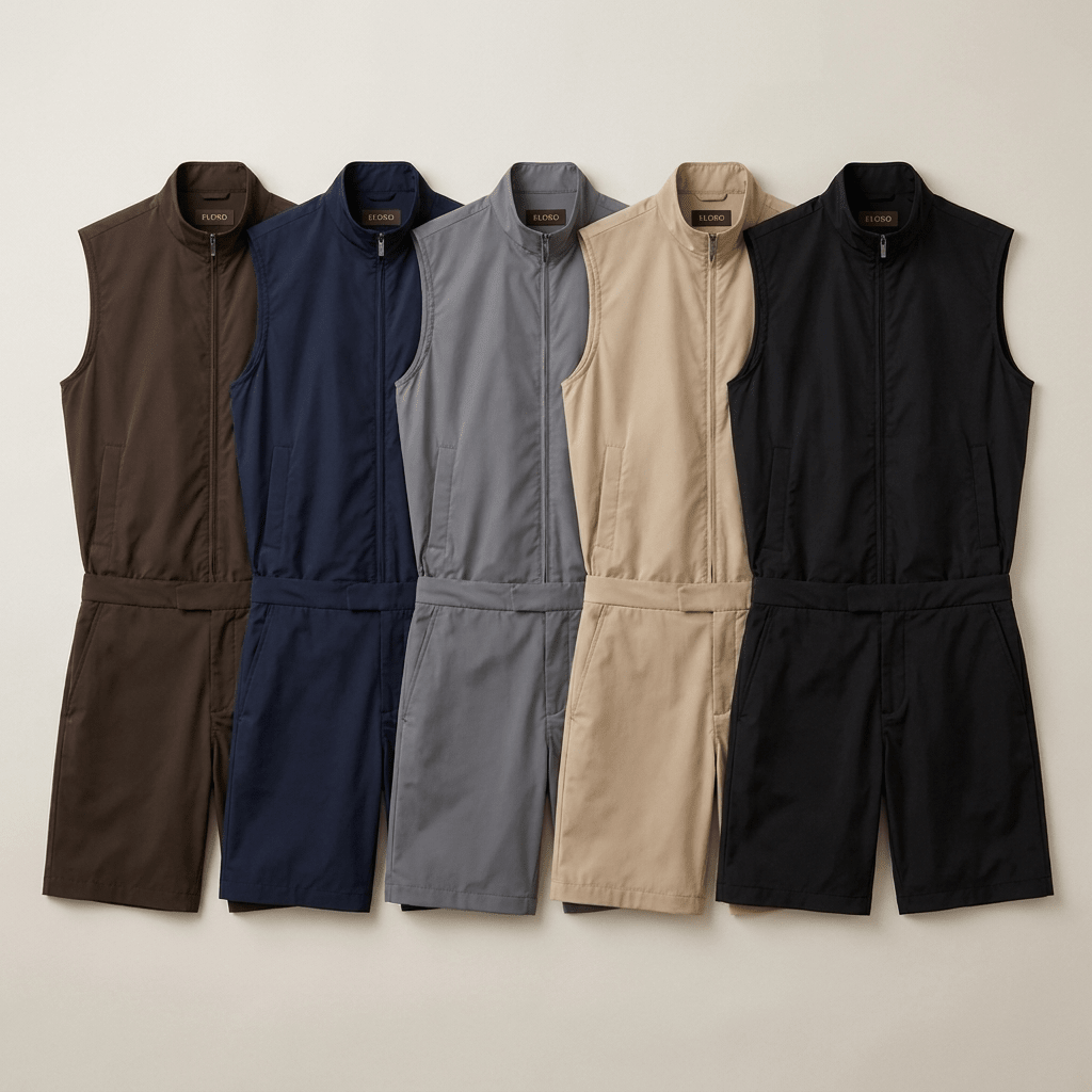 Eloro Beige Riviera Kit-Gilet & Short - ELORObundle