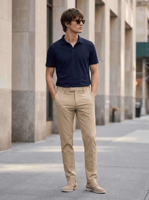 Eloro Beige Travel Trousers - ELORO