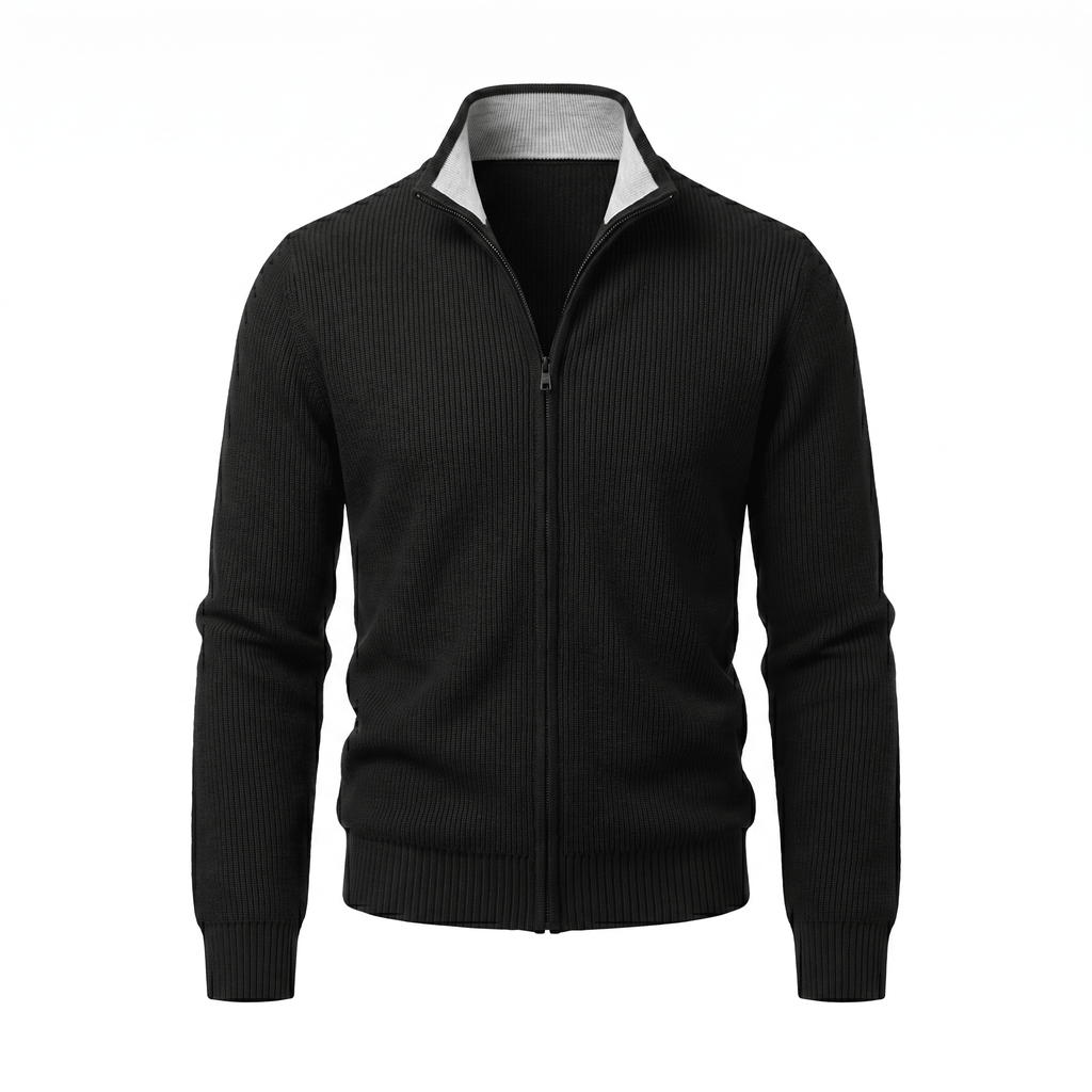 Eloro Black Cardigan Zip - ELORO