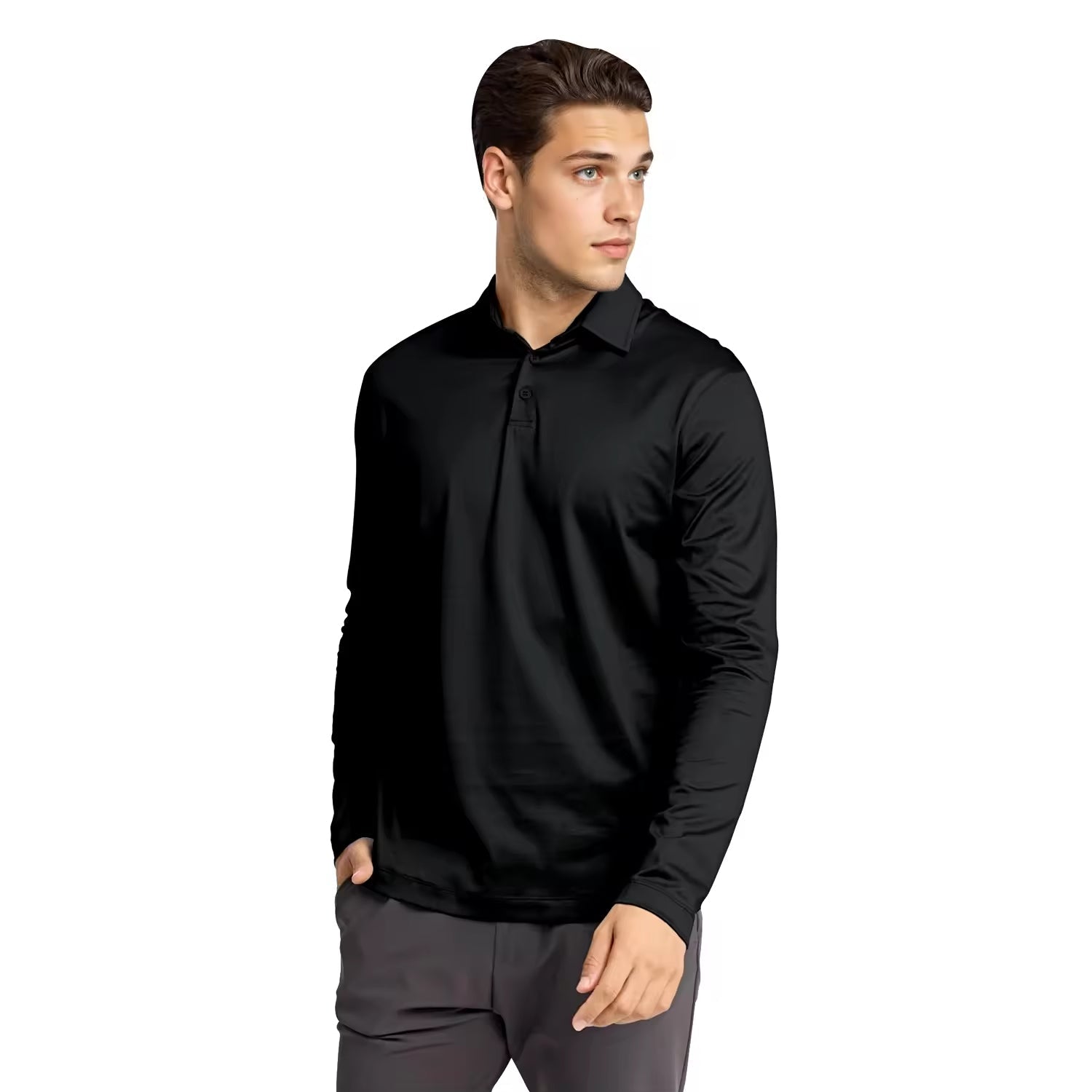 Eloro Black Polo Longsleeve - ELORO