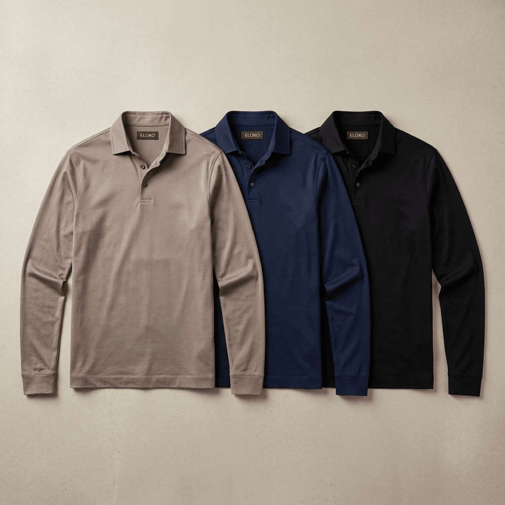 Eloro Black Polo Longsleeve - ELORO