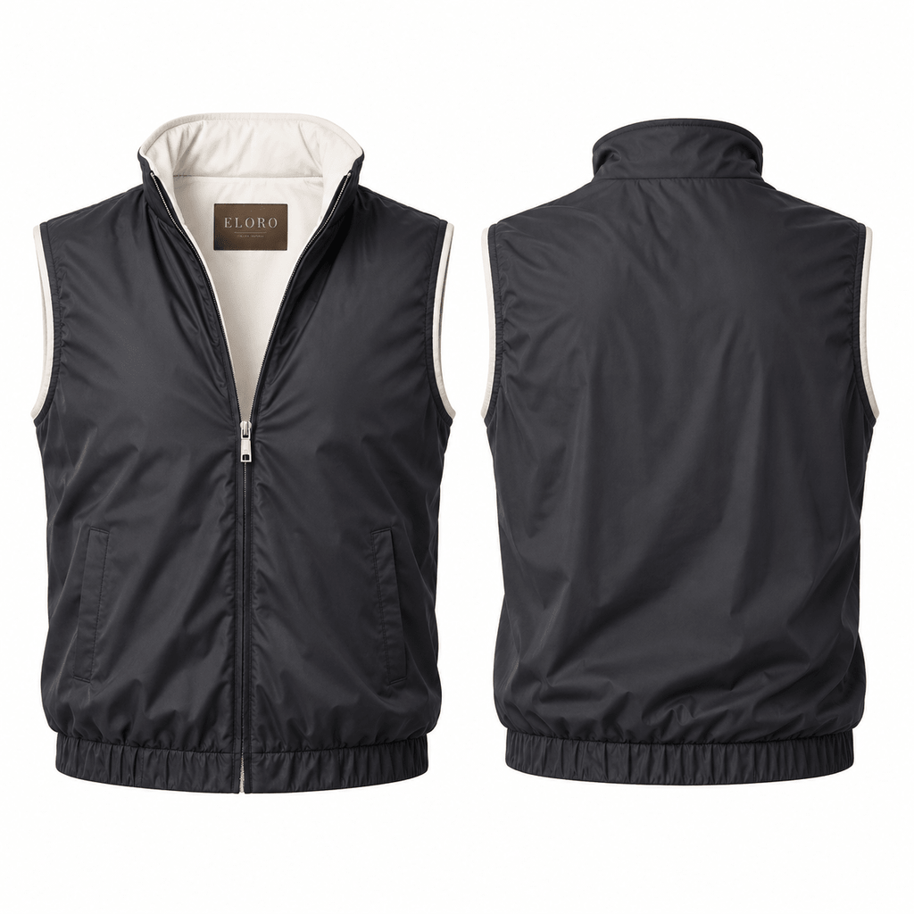 Eloro Black Reversible Gilet - ELORO