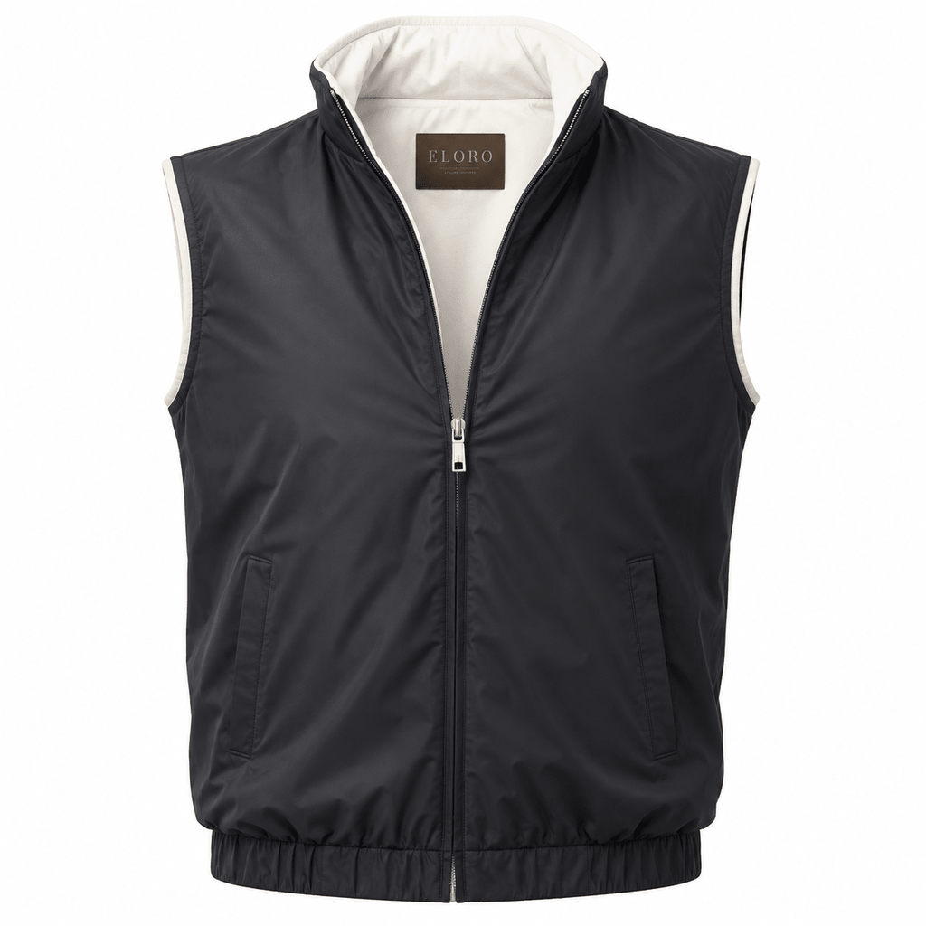Eloro Black Reversible Gilet - ELORO